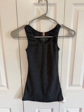 Lunya Basic Sleep Tank Charcoal Grey Size Small
